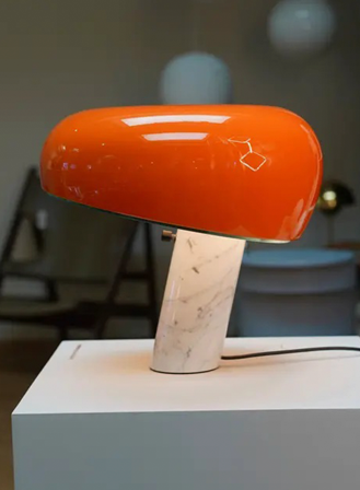 Snoopy bordlampe - oransje