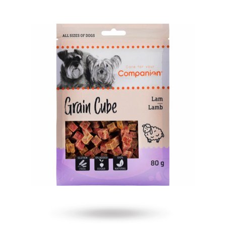 Companion - Companion Lamb Grain Cube 80g - Matskåler, Hundegobiter & Tyggeben til hund & katt på Doggie.no