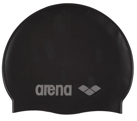 Arena Silicone Badehætte Junior Black, Silver 6-12 år, Tøj & Bolig, Badehætter, Badehætter Til Børn