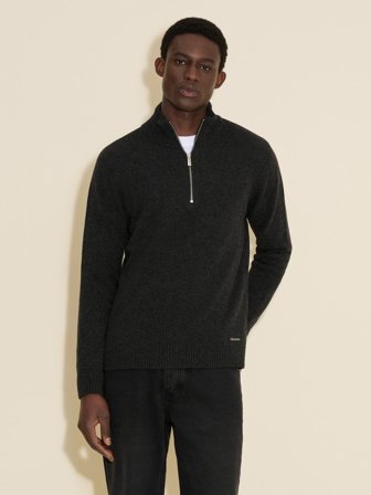 Lambswool Half Zip Turtle