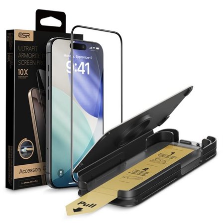 ESR UltraFit Armorite Pro hærdet glas til iPhone 16 Pro / 17 - Transparent