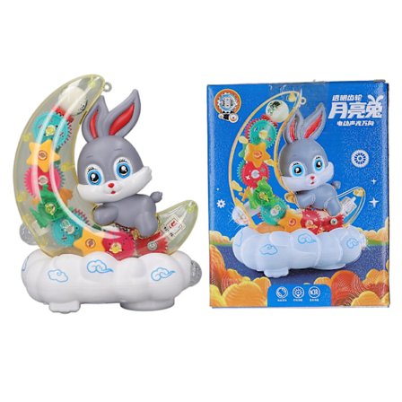 Barnens Måne Djur Leksak Färgglada Ljus Intressant Musik Universal Hjul Cartoon Djur Bil