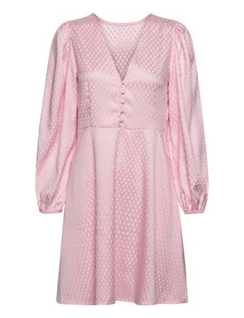 Enitta Short Dress Kort Klänning Pink A-View