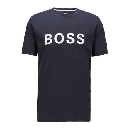 Hugo Boss, Tiburt Logo T-Shirt Niebieski, Mężczyzna, Rozmiar: S