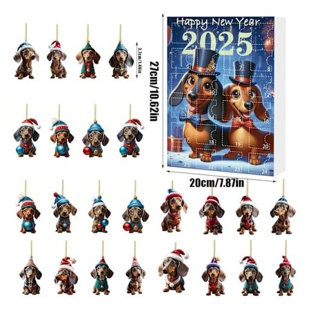 Tax Jul Adventskalender Nedräkning Ornament för Vuxna och Barn