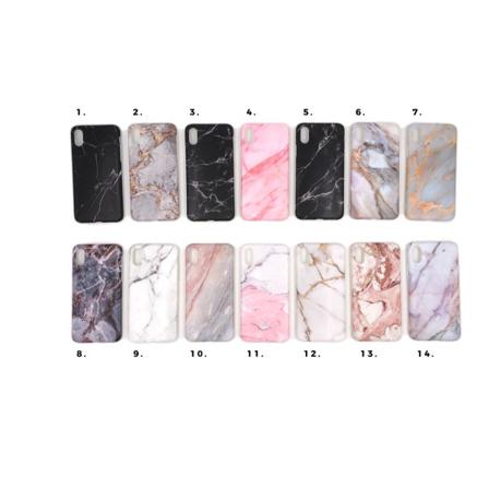 Marmorskal Iphone X/xs - Flera Färger Multicolor Motiv 5