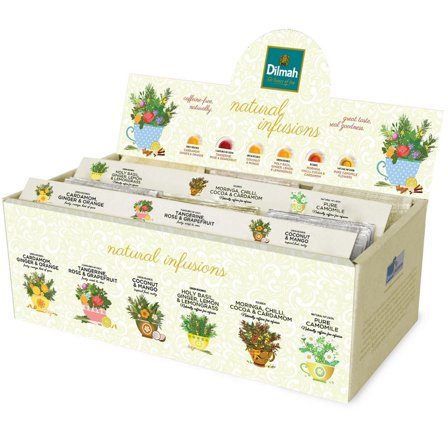 DILMAH Te Sortimentslåda örter 6 smaker 60/fp - Lyreco - Kök och servering - Kaffe och te - Te