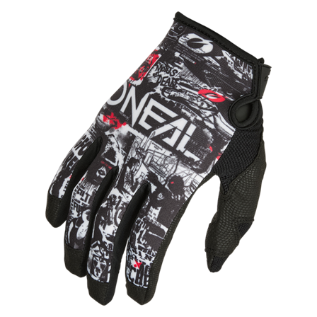 O'Neal Mayhem Crosshandskar Svart/Vit M