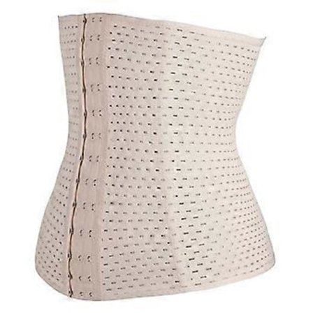 Åndbar talje-abdominal korset bælte Body Shaper Trainer XS(Beige XXL)