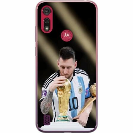 Motorola Moto E6s (2020) Genomskinligt Skal Messi