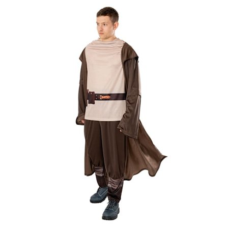 Star Wars: Obi-Wan Kenobi Herrkostym Standard Brun/Kräm