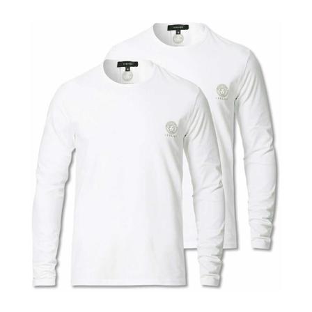Versace 2-Pack Undershirt , Wit , Heren , Maat: M