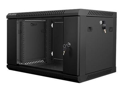 Lanberg wall-mounted rack 19'' demounted flat pack 6U/600x450mm black