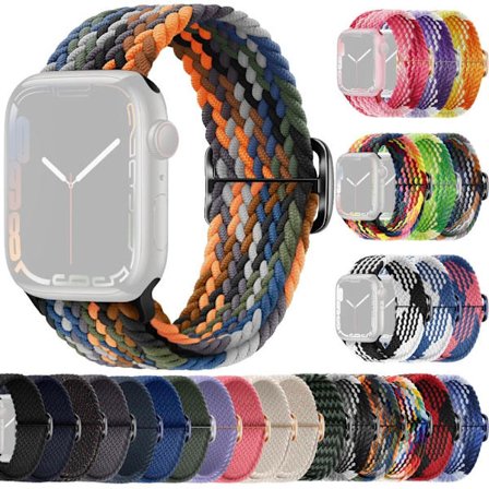 SKALO Flätat tygarmband Apple Watch Series 4-6 40mm - Fler färger