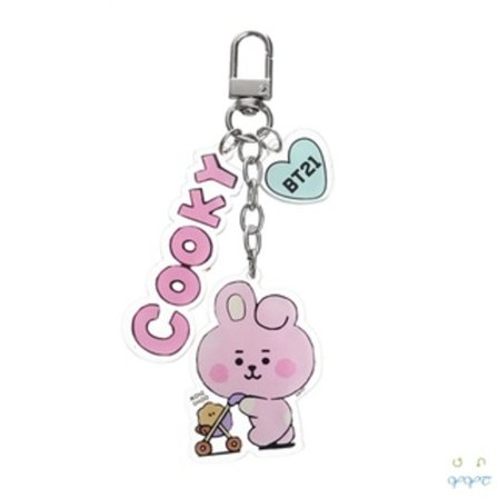Discareful CHIMMY BTS Akryylinen avaimenperä riippuva laukku BT21 Uudet tarvikkeet TATA COOKY RJ - varastossa_sai