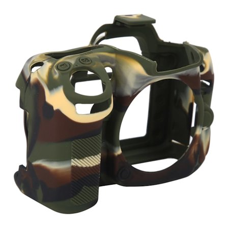 Kamerabeskyttelsesetui lavet af silikone, egnet Kompatibel med Nikon D7000 kamera, tilbehør, camouflage