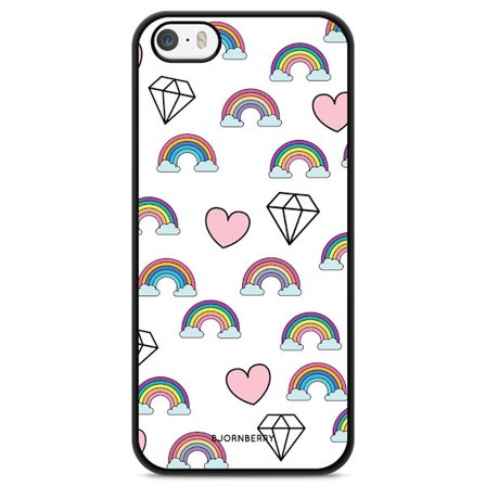 Bjornberry Skal iPhone 5/5s/SE (2016) - Regnbågar Diamanter