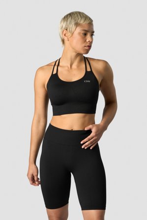 ICANIWILL - Define Seamless Sports Bra Black - Dame - ICIW