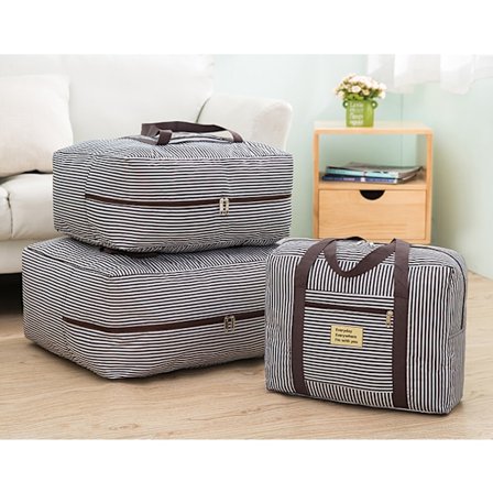 3 kpl säilytyspusseja vetoketjuilla, peiton säilytyspussi, suuret säilytyspussit