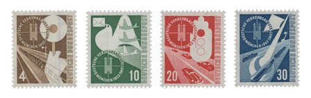 Tyskland 1953 - MICHEL 167-170 - Postfrisk