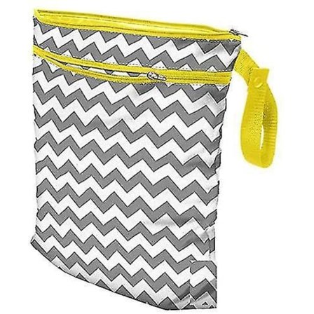 1 stk Våt og Tørr Bleiepose Dobbel Glidelås Bleieposer Reise