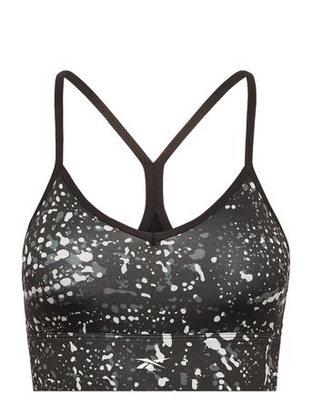 Wor Aop Tri Back Bra- Pad Black Reebok Performance