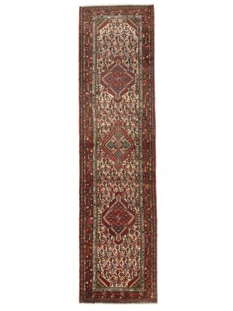 83X310 Alfombra Oriental Hamadan De Pasillo Marrón/Negro (Lana, Persia)