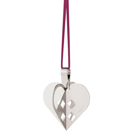 Georg jensen Georg Jensen CC 2025 hjärta julornament, palladiumpläterad | Inredning > Juldekorationer > Juldekoration | Bagaren och Kocken