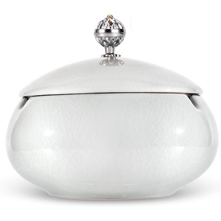 Utendørs askebeger med lokk, lukket keramisk sigaraskebeger design maur