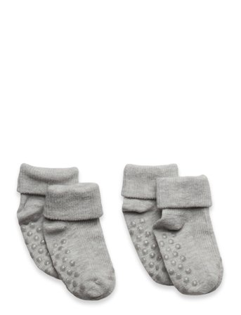 Minymo | Baby Rib Sock W. Abs (2-Pack) | 15 8