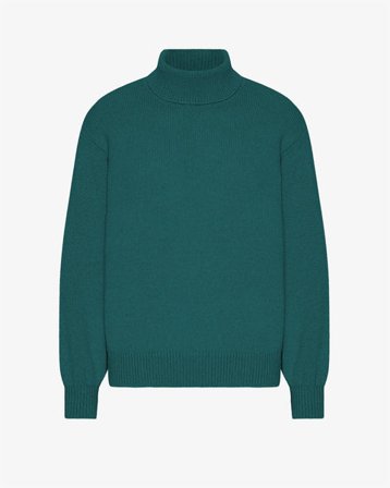 Merino Wool Turtleneck - Ocean Green - Male - M