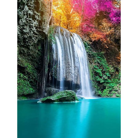 DIY 5D Diamantmålning Komplett Set Flodlandskap, Diamant
