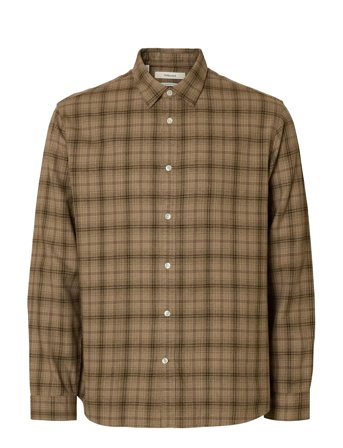 Selected | Slmregclaus Noah Brush Twist Sht Ls Noos | XL