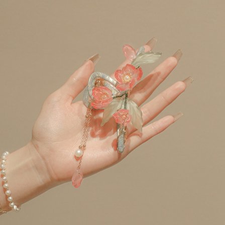 Lotus Hårnåle Baghoved Shark Clip RØD