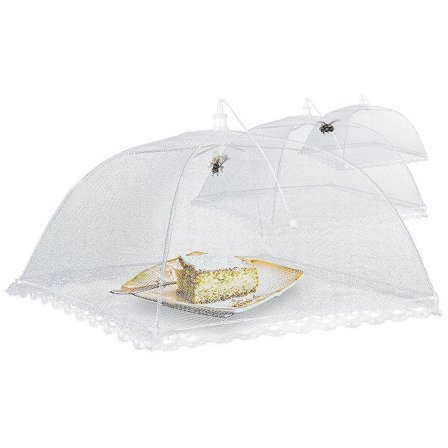 Flugskydd, Insektskydd, Skydd Mot Flugor Och Fruktflugor För Kakor, Fruktskål, Trädgårdsparty