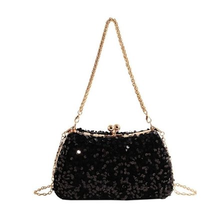 Kjede Aften Selskapsveske Håndveske SVART