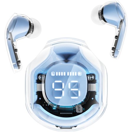 Trådlösa hörlurar, brusreducerande Bluetooth 5.3 sportlurar, HiFi-ljud trådlösa hörlurar med mikrofon, LED-display, Touch Control