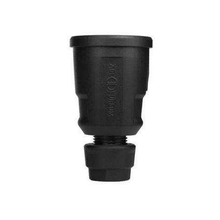 ABL Schuka Ultra Home Skarvuttag svart, IP44, 16A, petskydd, lock, Anslutningsdon & kablar