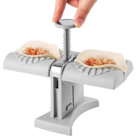 Wonton-former, rustfritt stål dobbelthode automatisk wonton-maskin, enkle dumplings-maskinverktøy