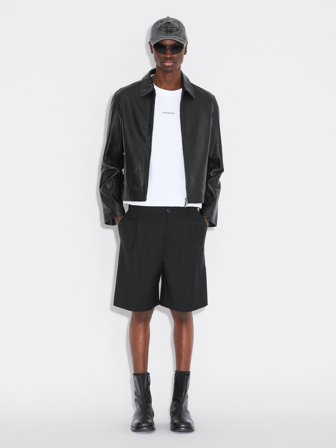 Holzweiler Wool Pleat Shorts - Black - Men's - 54