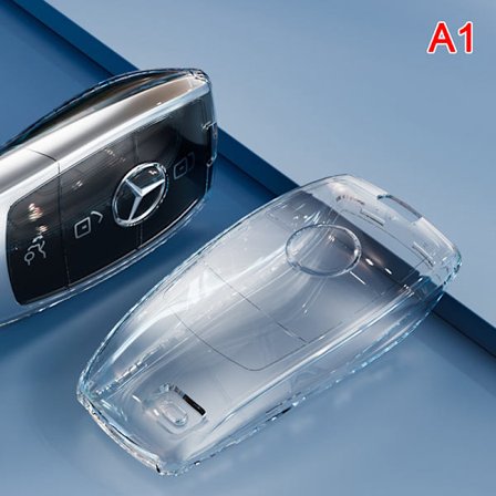 TPU Transparent Car Key Case Cover för Benz Class Key Shell Pr