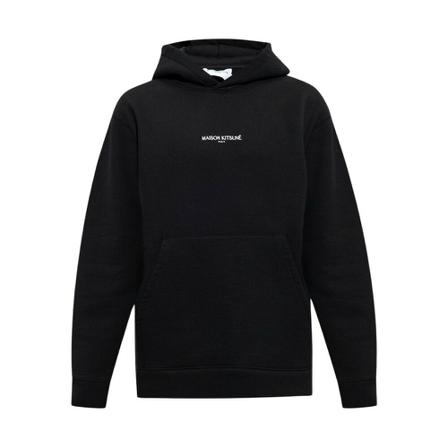 Maison Kitsuné, Sweatshirt with animal motif Czarny, Mężczyzna, Rozmiar: M