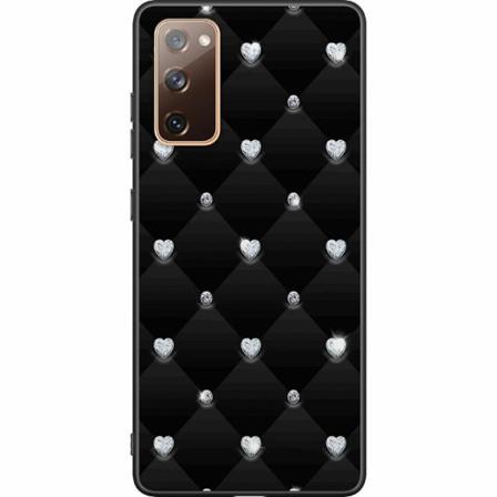 Samsung Galaxy S20 Fe Svart Skal Diamant Hjärta