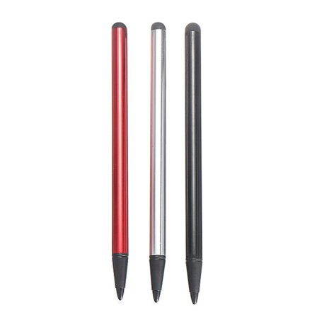 Kapacitiv Stylus Resistive 2-i-1 Universal til Touch Screen Pen til Alle til Touch Screen Tablets Telefoner Sølv Sort