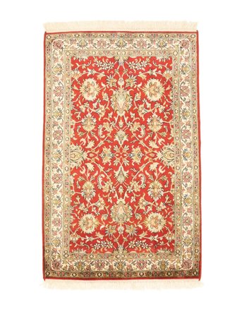 Médaillon Petit Cachemire Pure Soie Tapis 61X97 Soie