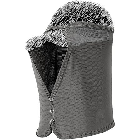 Unisex Sun Protection Neck Cover Mesh Cap Drape Elastic Cooling Face Mask