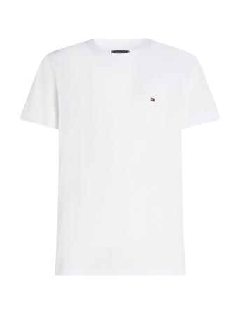 Essential Reg Fit Solid Tee Tops T-shirts Short-sleeved White Tommy Hilfiger