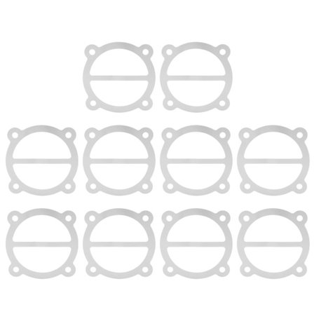 10 stk. Luftkompressor Aluminiumspakning Tætningsplade Udskiftning til 65 mm Diameter Cylinder