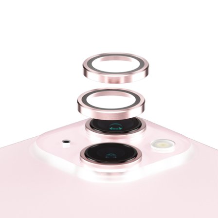 PanzerGlass Hoops Pink Camera Lens Protector iPhone 15 | 15 Plus
