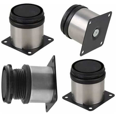 4 kappaletta säädettävät huonekalujalat, metalliset korkeussäädettävät pöydänjalat, keittiökalusteiden jalat, huonekalujalat kaapit hyllyt pöytä 